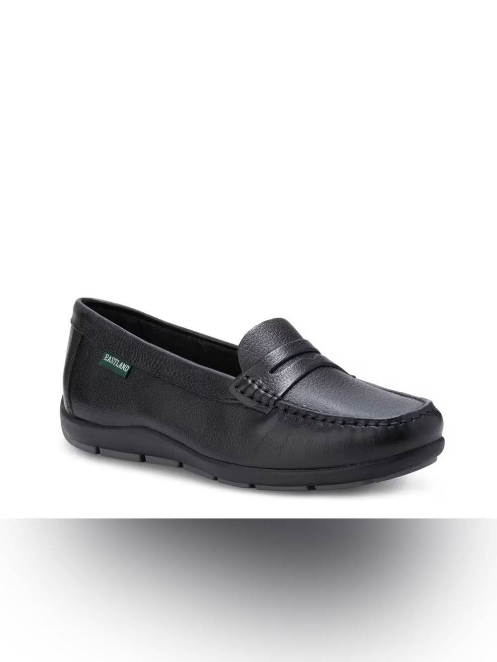 Eastland Black Leather Penny Loafers for Women